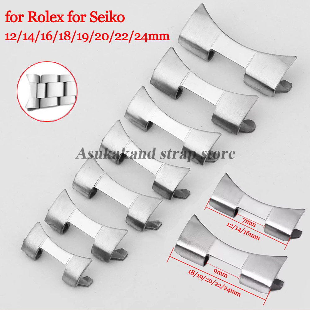 Watch Band Connector - 2 stuks 12/14/16/18/19/20/22/24mm Rvs Adapter voor
