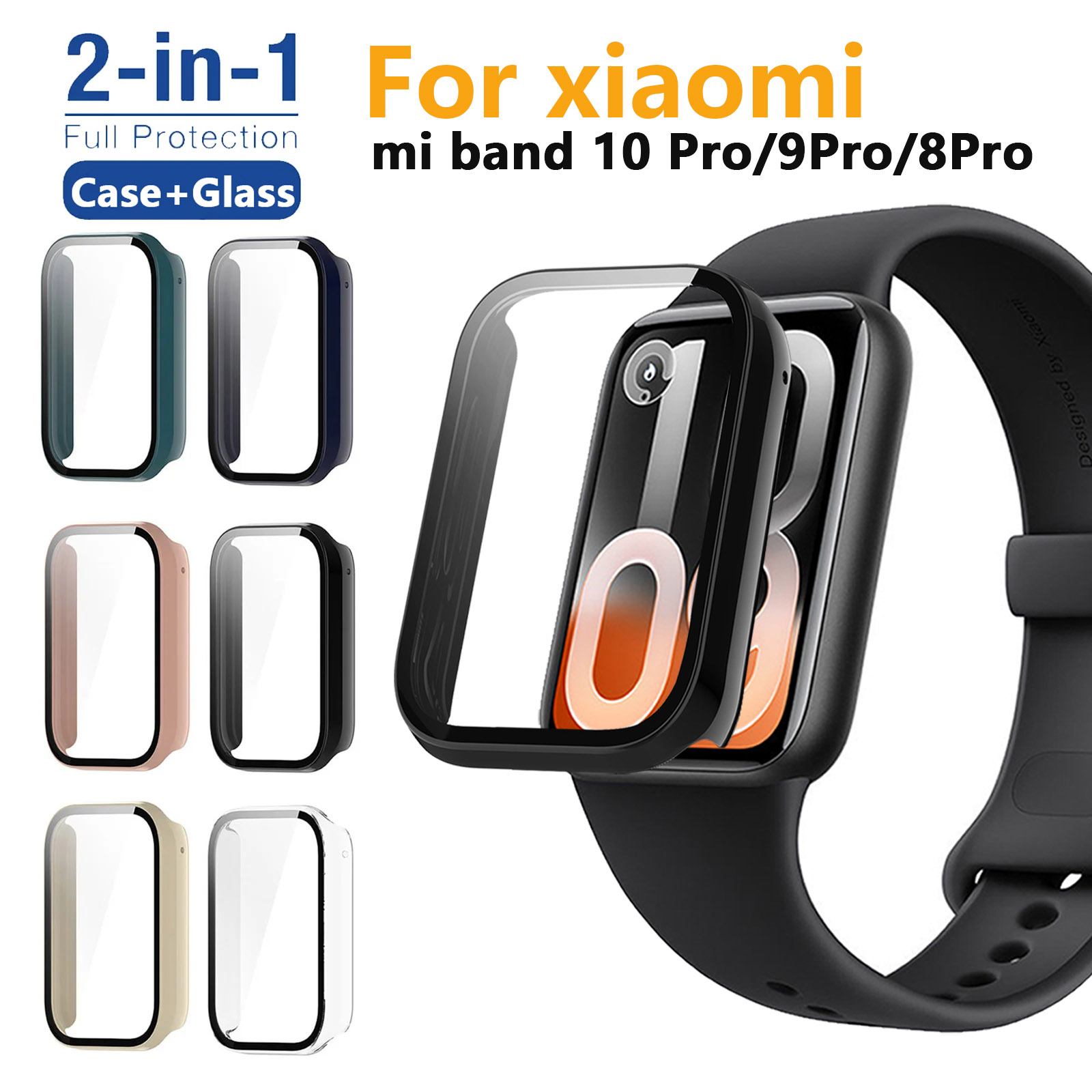 Xiaomi Smartwatch Accessories - Case+glas voor Xiaomi Mi Band 10