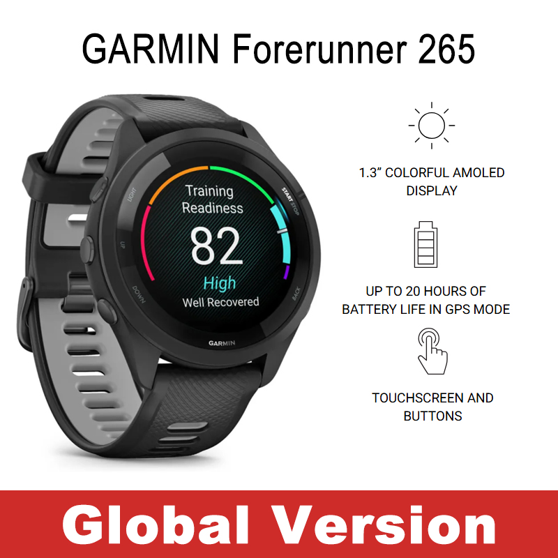 Smartwatch X - Garmin Forerunner 265 hardloop-smartwatch Ingebouwde GPS
