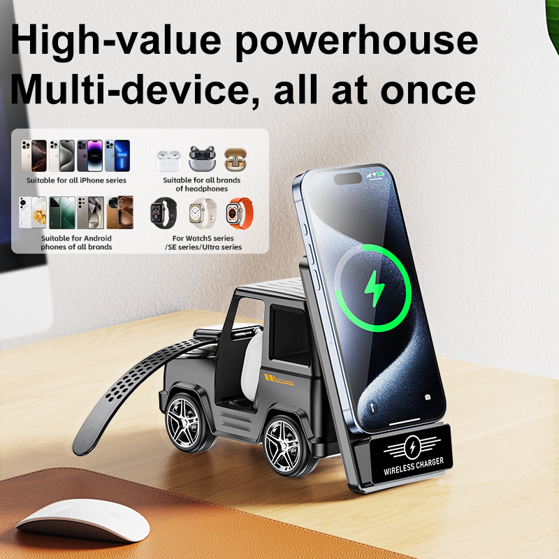 Smartwatch X - Multifunctionele draadloze oplader 3-in-1 voor iPhone16-11