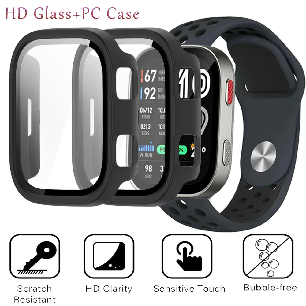 Amazfit Smartwatch Accessories - HD Glas + Hard PC Case