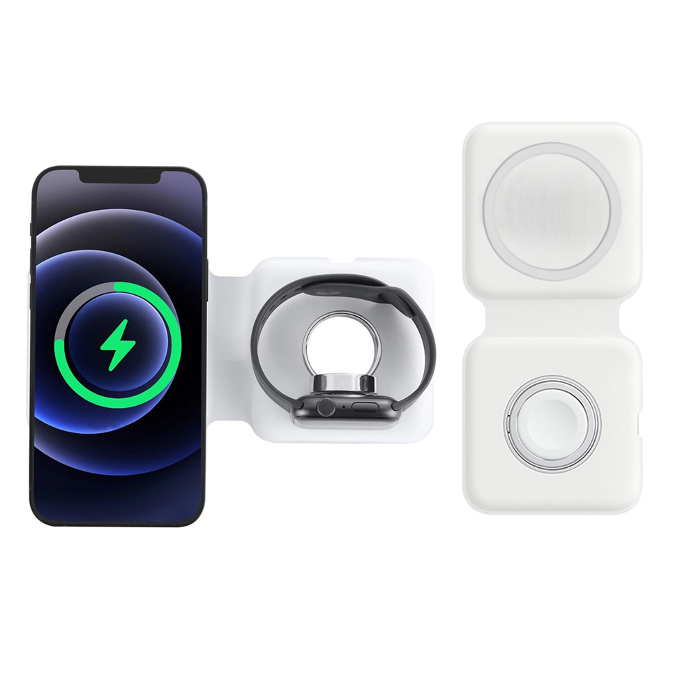 Smartwatch X - 2IN1 Magsafe Duo Magnetische Draadloze Oplader