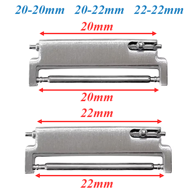 Watch Band Connector - 2 stuks Horlogeband Adapters 20mm Tot