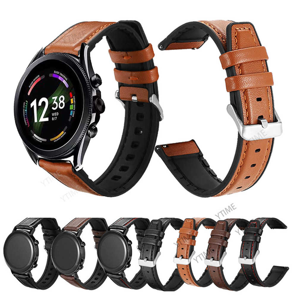 Fossil Smartwatch Accessories - 22Mm Siliconen Lederen Band Voor Fossiele