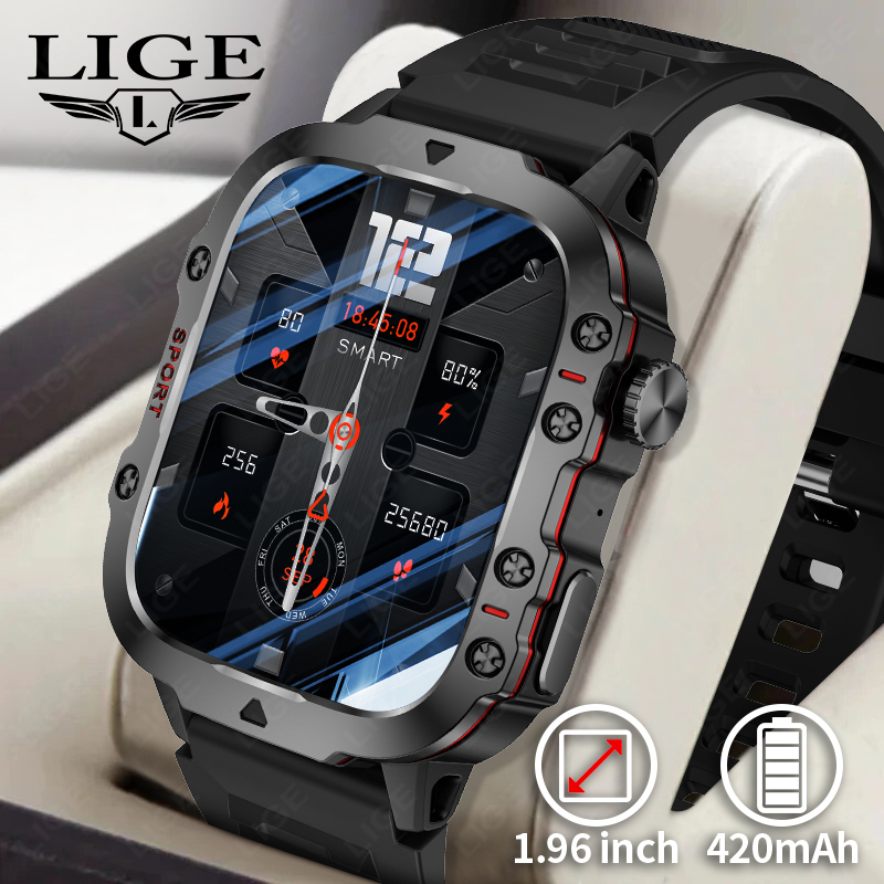 Smartwatch Face - LUIK Outdoor Smart Horloge Mannen 2.01