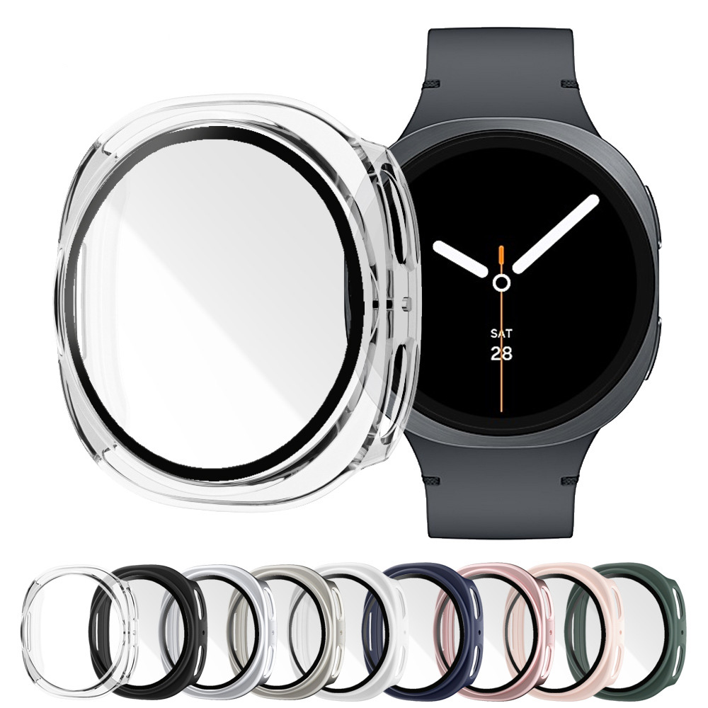 Samsung Smartwatch Accessories - Gehard Glas + Case voor Samsung