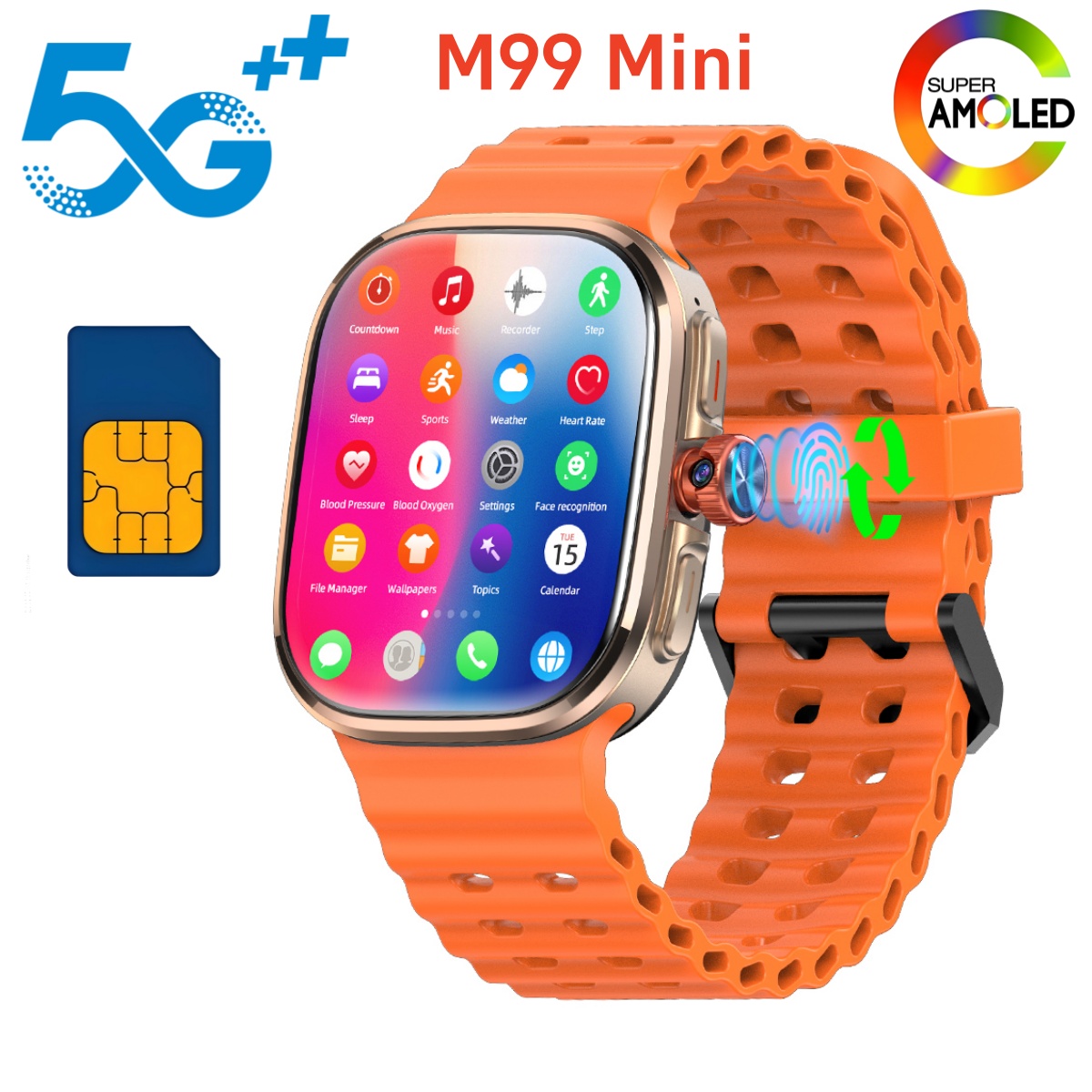 M99 Mini Smartwatch 5G Android - Smartwatch Face recensie en prijs