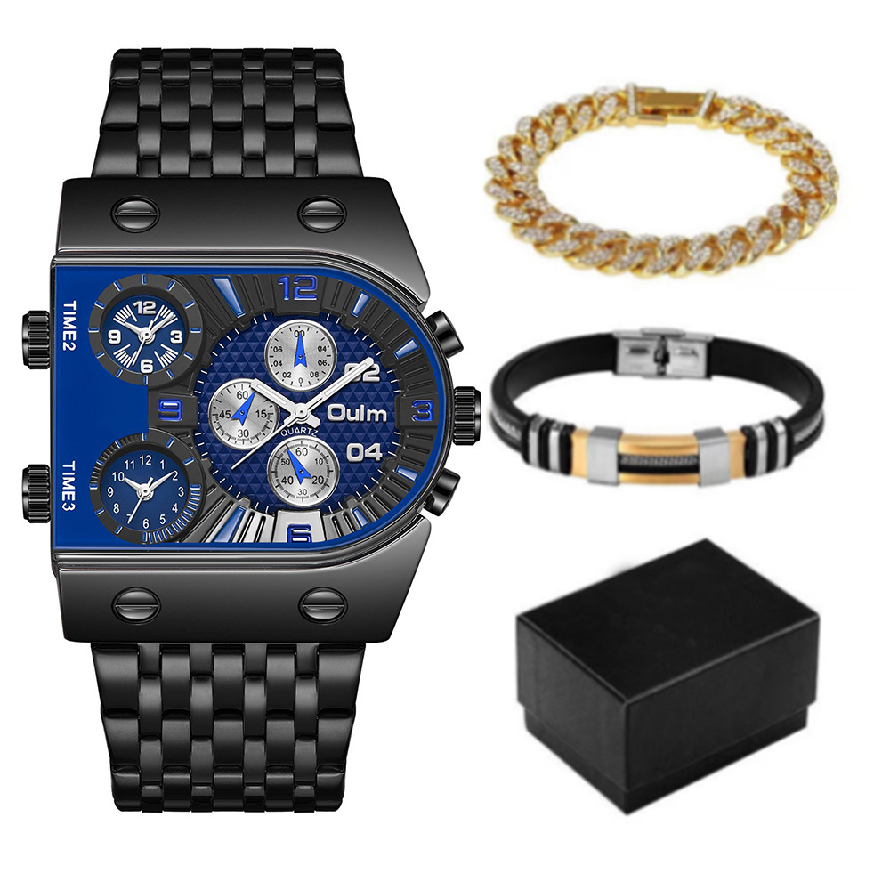 Luxe rechthoekig goud-zilveren - Smartwatch Face recensie en prijs