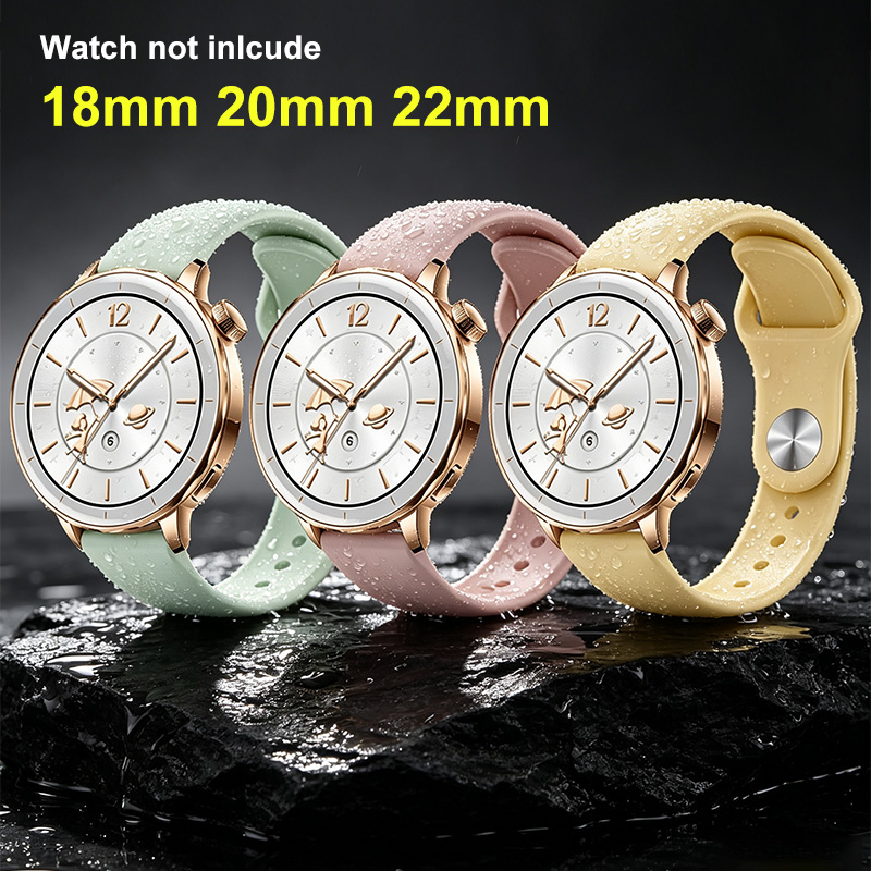 18mm 20mm 22mm siliconen armba - Fossil Smartwatch Accessories recensie en prijs