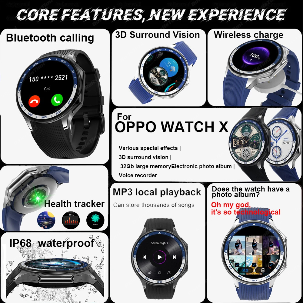 1.43 AMOLED Smart Horloge 3D S - Smartwatch X recensie en prijs
