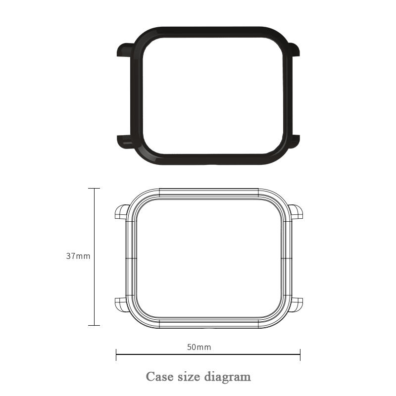 Case Cover voor Amazfit Bip Ba - Amazfit Smartwatch Accessories recensie en prijs