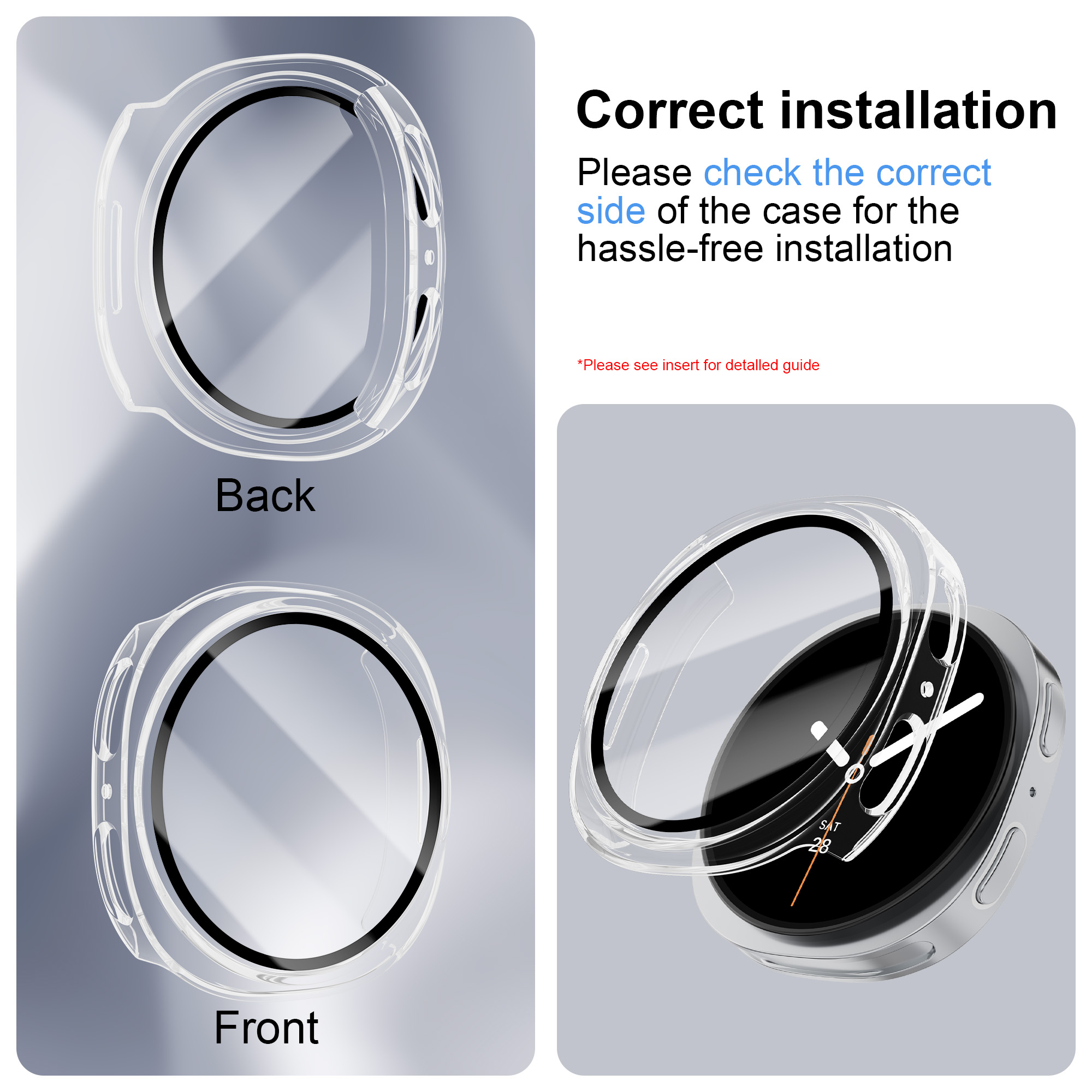 Gehard glas + pc-hoes voor Sam - Samsung Smartwatch Accessories recensie en prijs